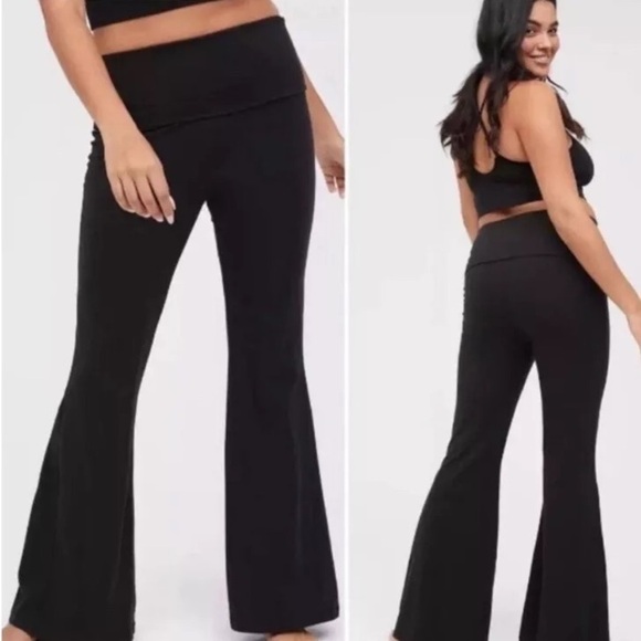 OFFLINE By Aerie OG Foldover High Waisted‎ Super Flare Legging - Picture 1 of 6